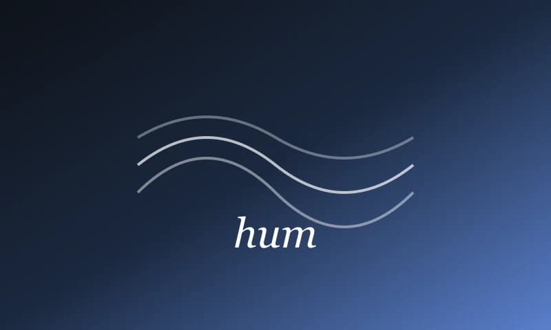 Hum — A bedtime companion that turns your phone into a sleep machine. No ads, no audio loops — just calm.